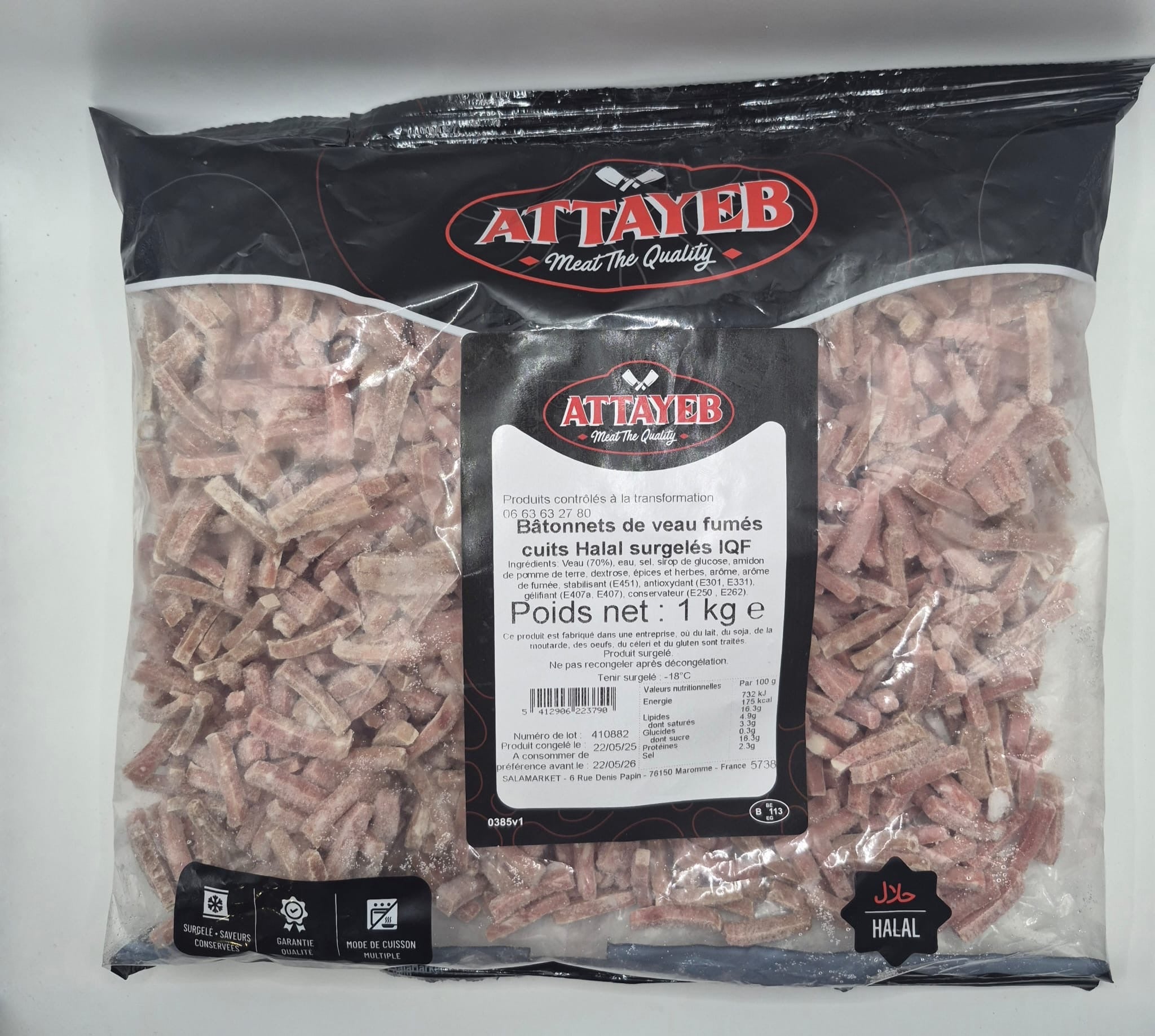 Lardons de Veau Fumés 1kg – Attayeb