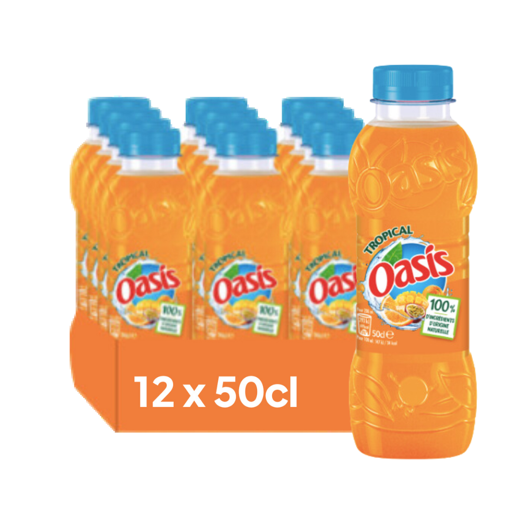 Oasis Tropical 50cl – Pack de 12