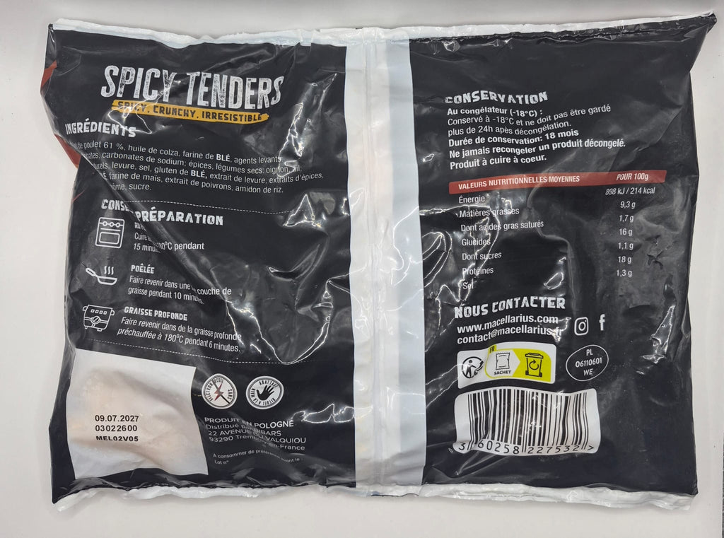 Tenders Spicy 800g – Macellarius Halal AVS