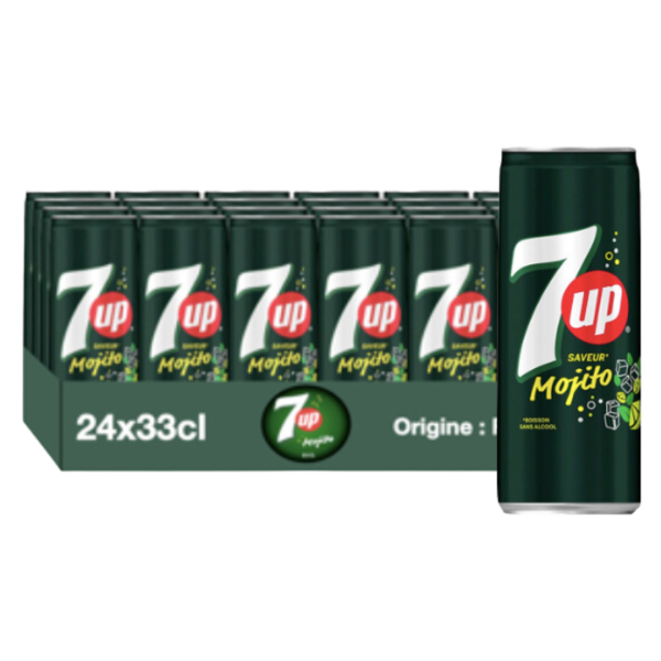 7Up Mojito 33cl – Pack de 24