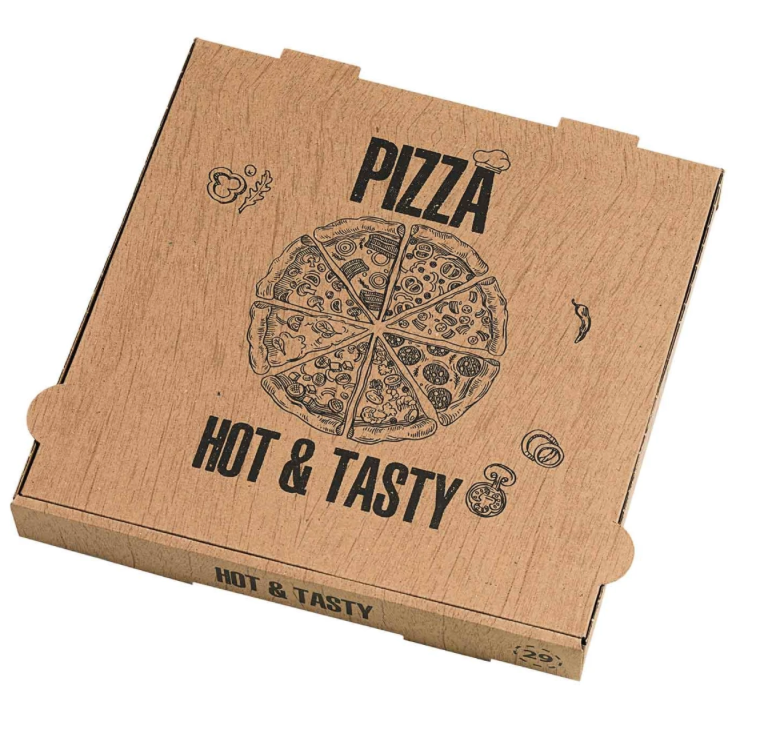 Cartons Pizza Brun 40 × 40  – Pack de 100
