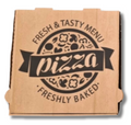 Cartons Pizza Brun 31 × 31 × 4 cm – Pack de 100