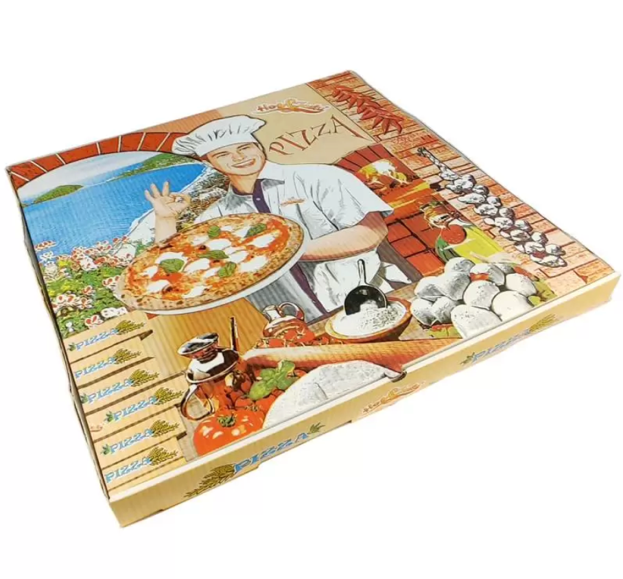 Carton pizza blanc 31 x 31 cm (x100)