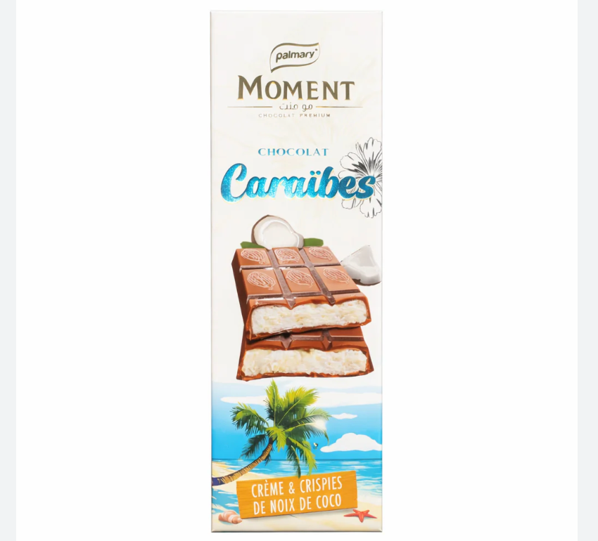 Tablette de chocolat Caraïbes Moment 150g