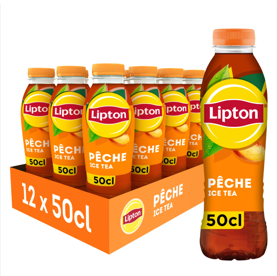 Lipton Ice Tea Pêche – 50 cl × 12