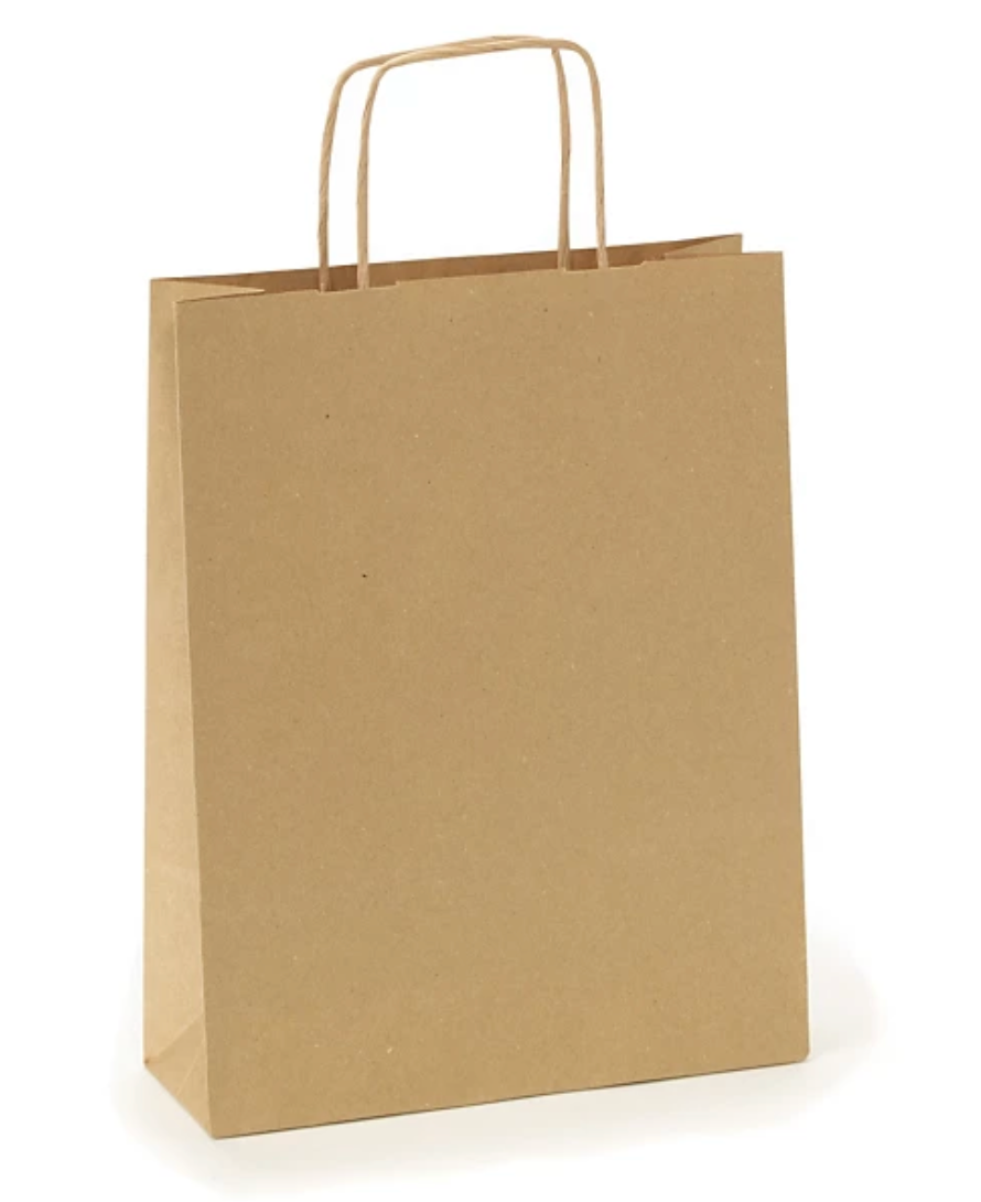 Sac kraft petit 22 x 10 x 29 cm (x250 pièces)