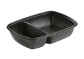 Barquettes micro-ondables 2 compartiments (x50 pièces)