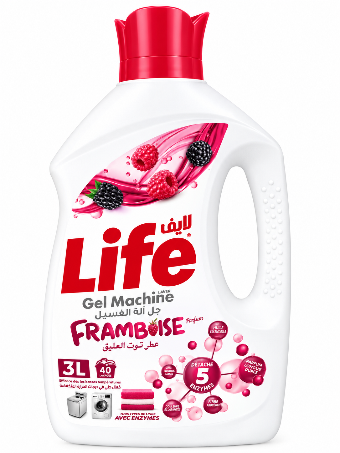 Lessive Liquide Framboise 3L – Life