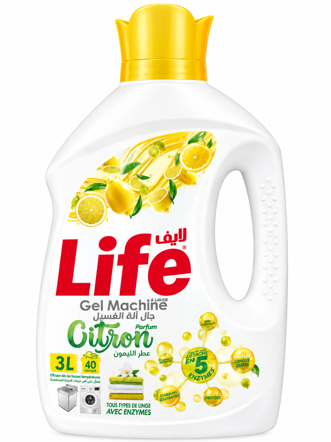Lessive Liquide Parfum Citron 3L – Life