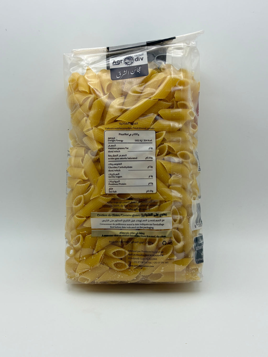 Pâtes Penne 500g – Amor Benamor