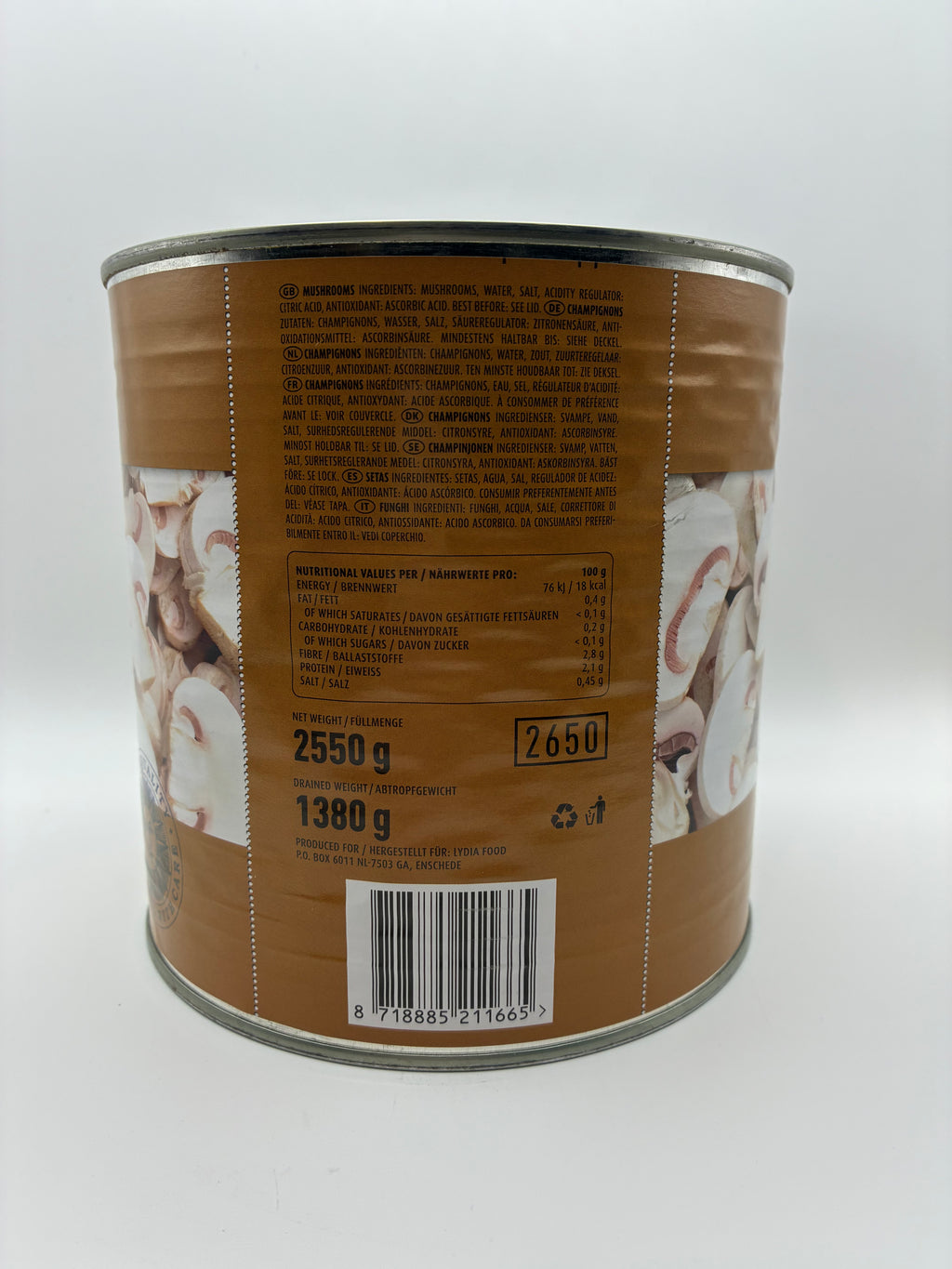 Champignons 2,5 kg – Lydia