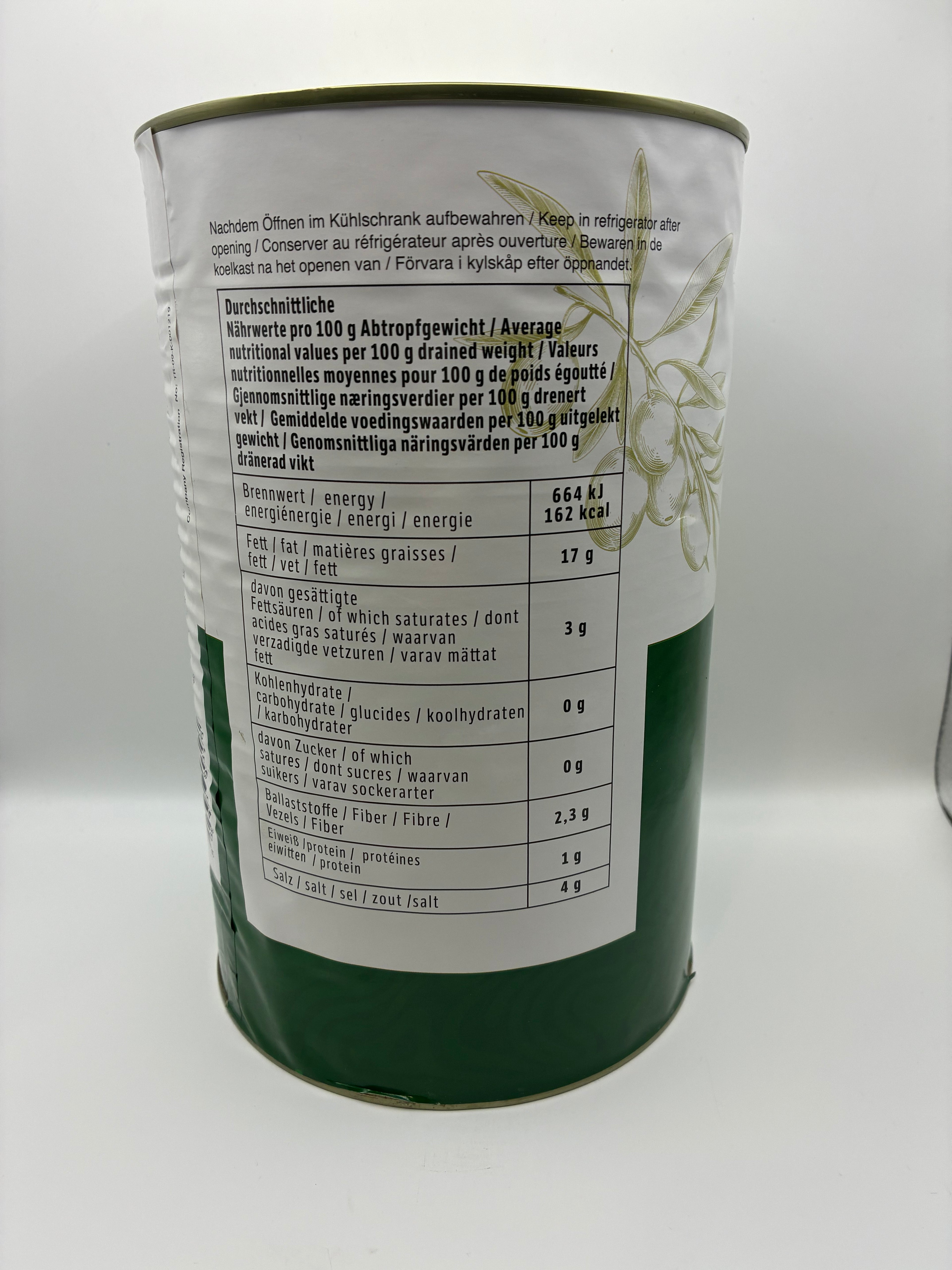 Olives Vertes dénoyauté 4,25 kg – Adiya