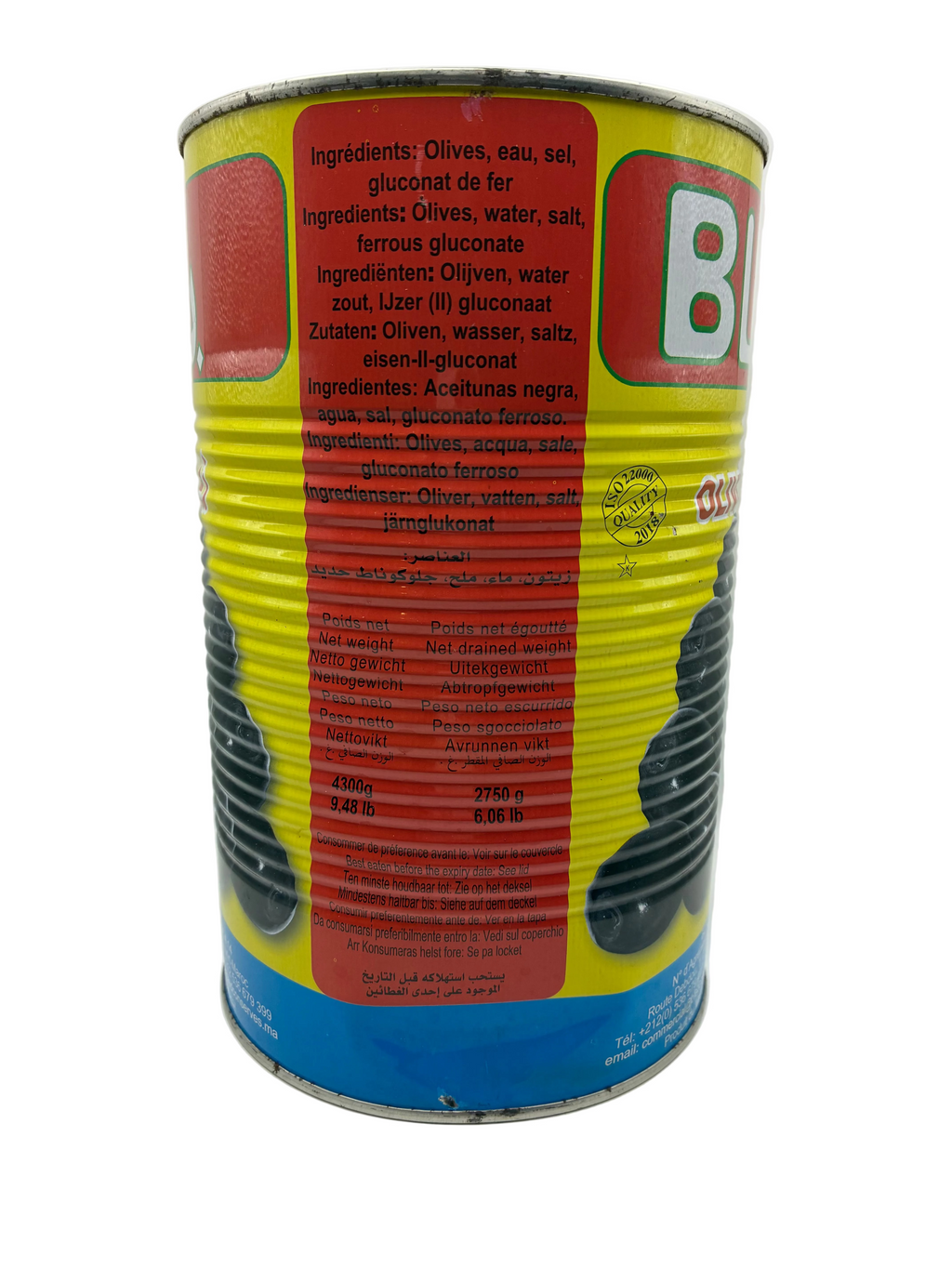 Olives Noires Dénoyautées 4,4 kg – Bled