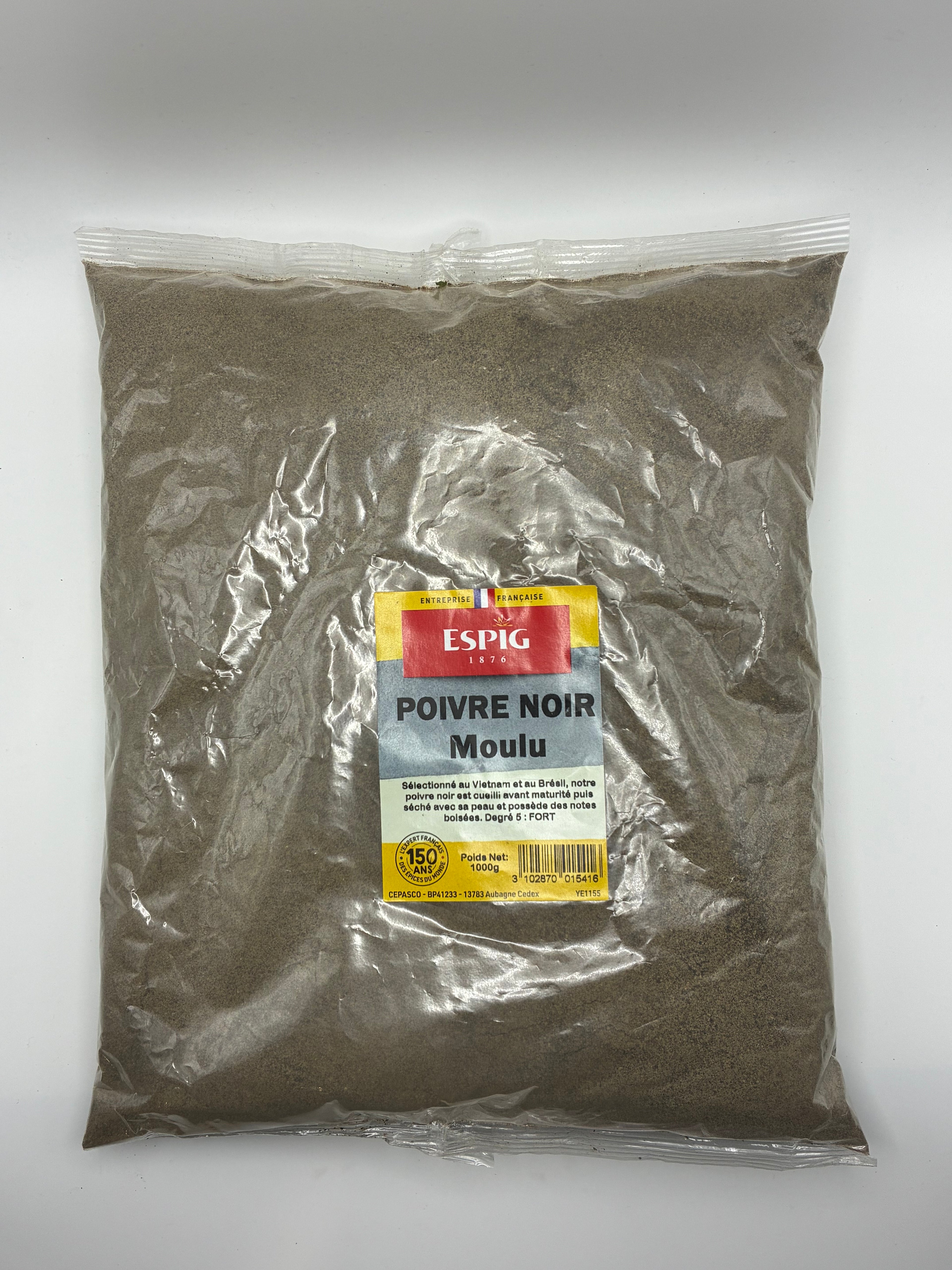 Poivre Noir Moulu 1kg – Multi Drink Shop