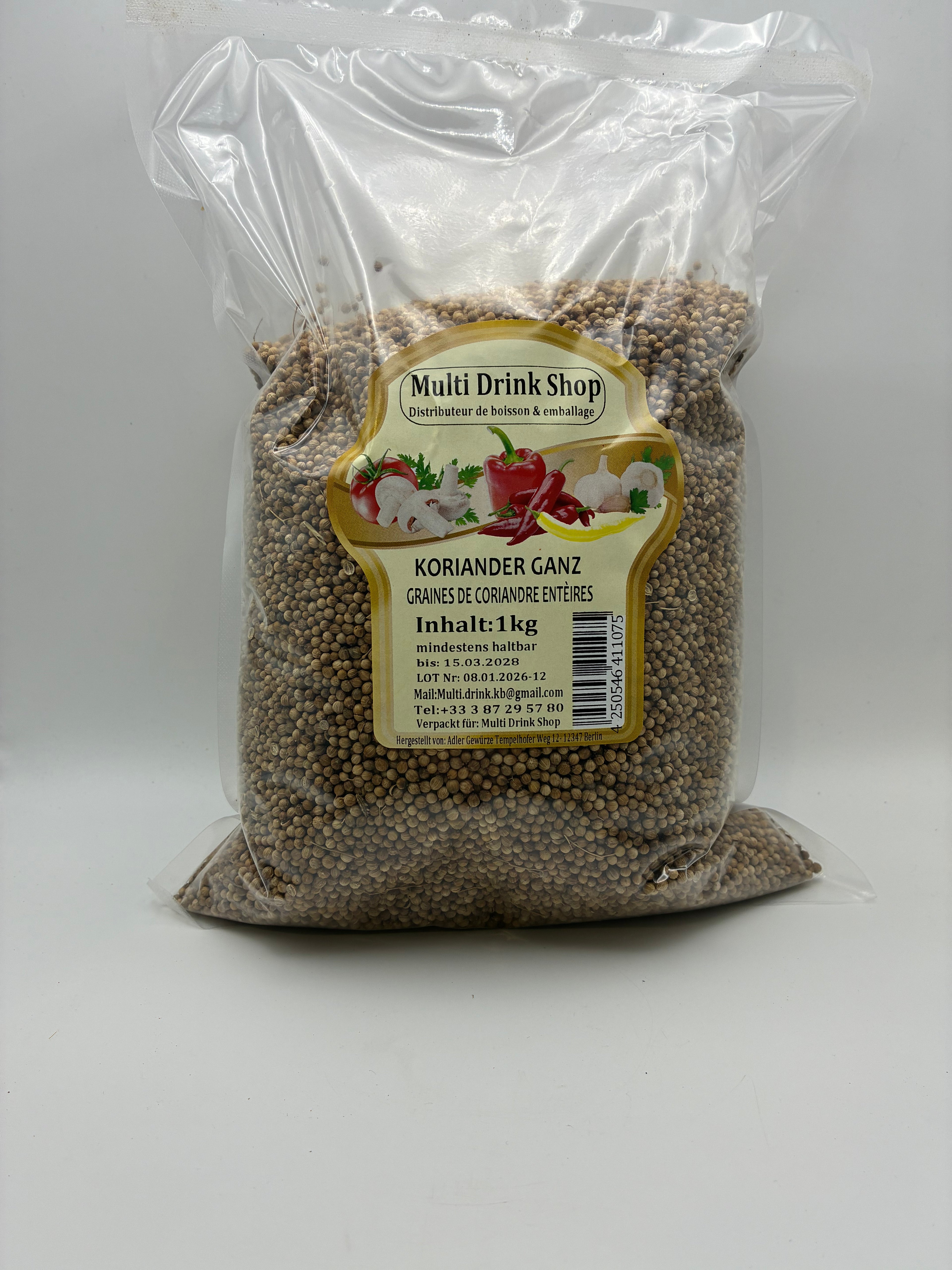 Graines de Coriandre 1kg – Multi Drink Shop