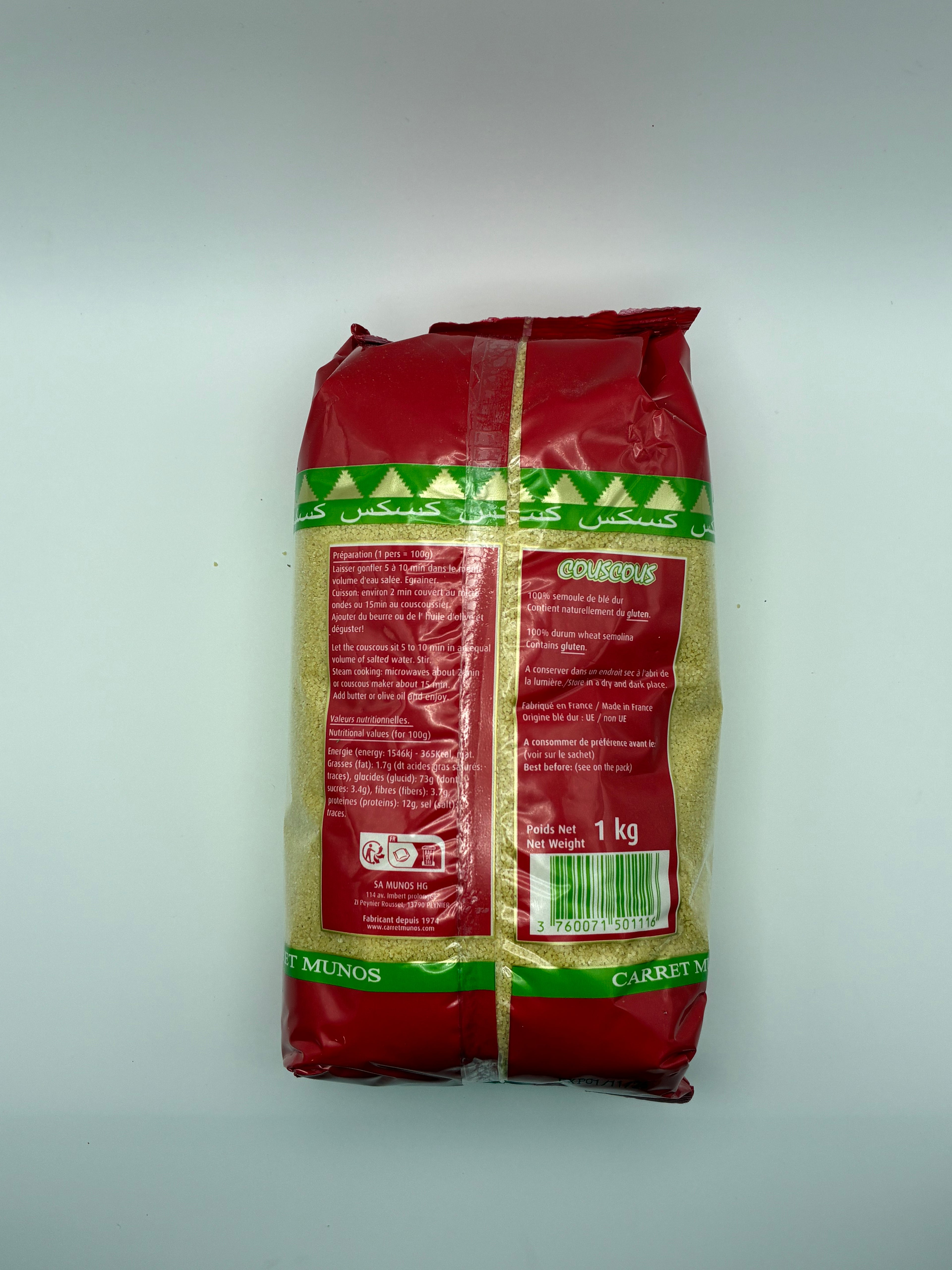 Couscous Fin 1kg – Carret Munos