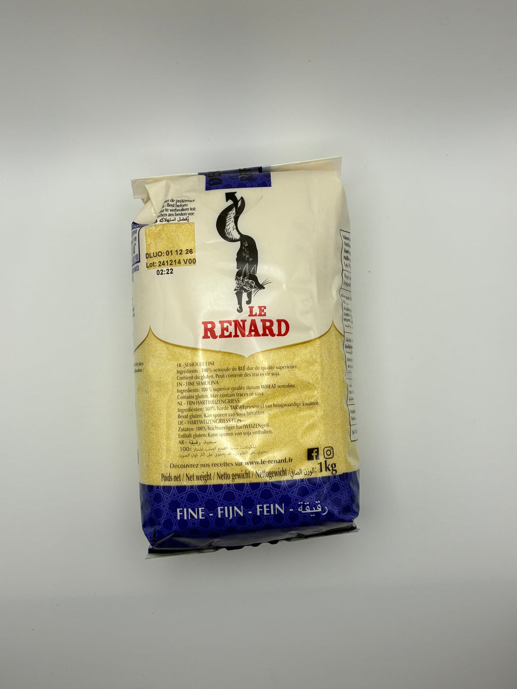 Semoule Fine 1kg – Le Renard