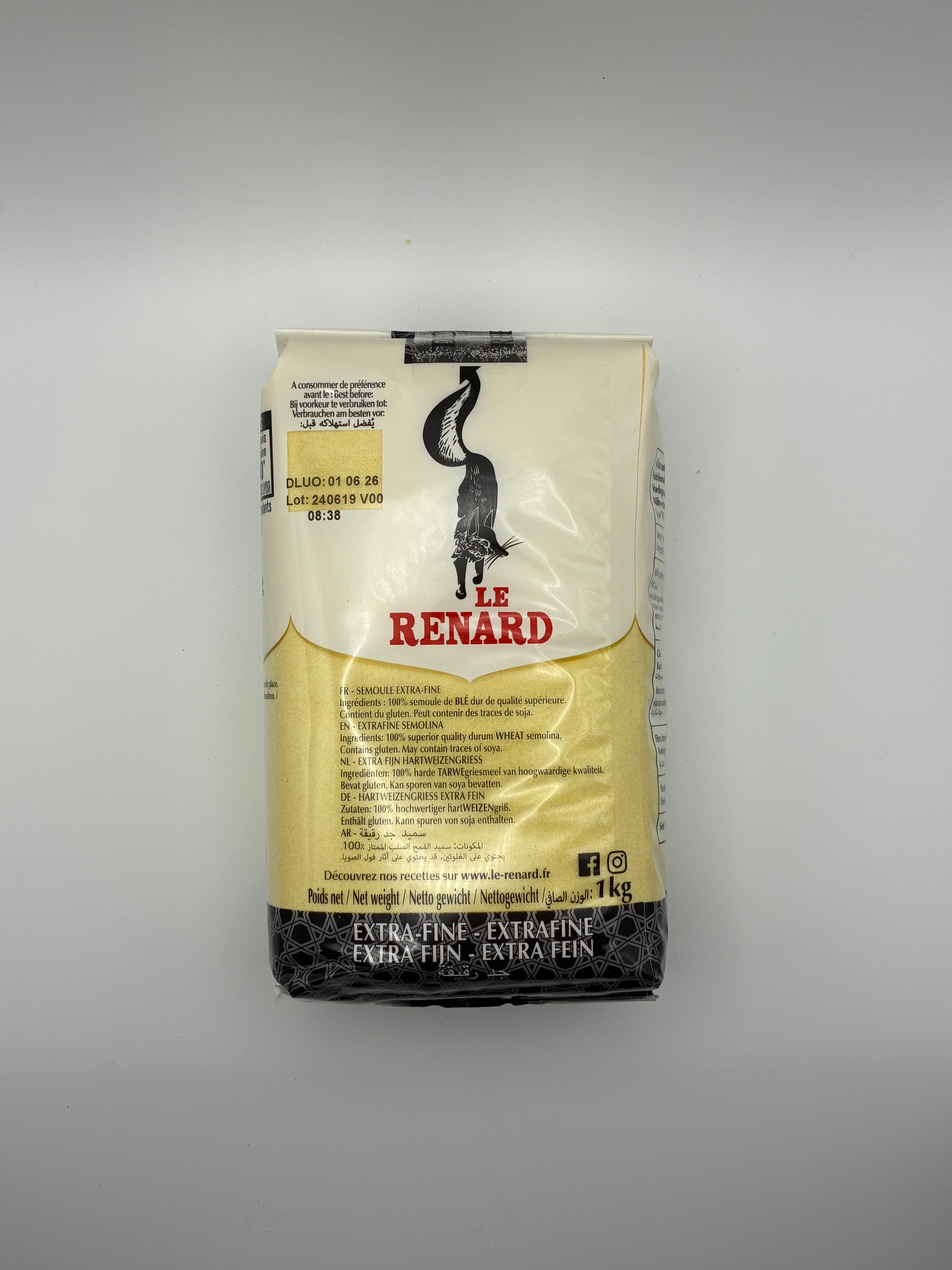 Semoule Extra-Fine 1kg – Le Renard