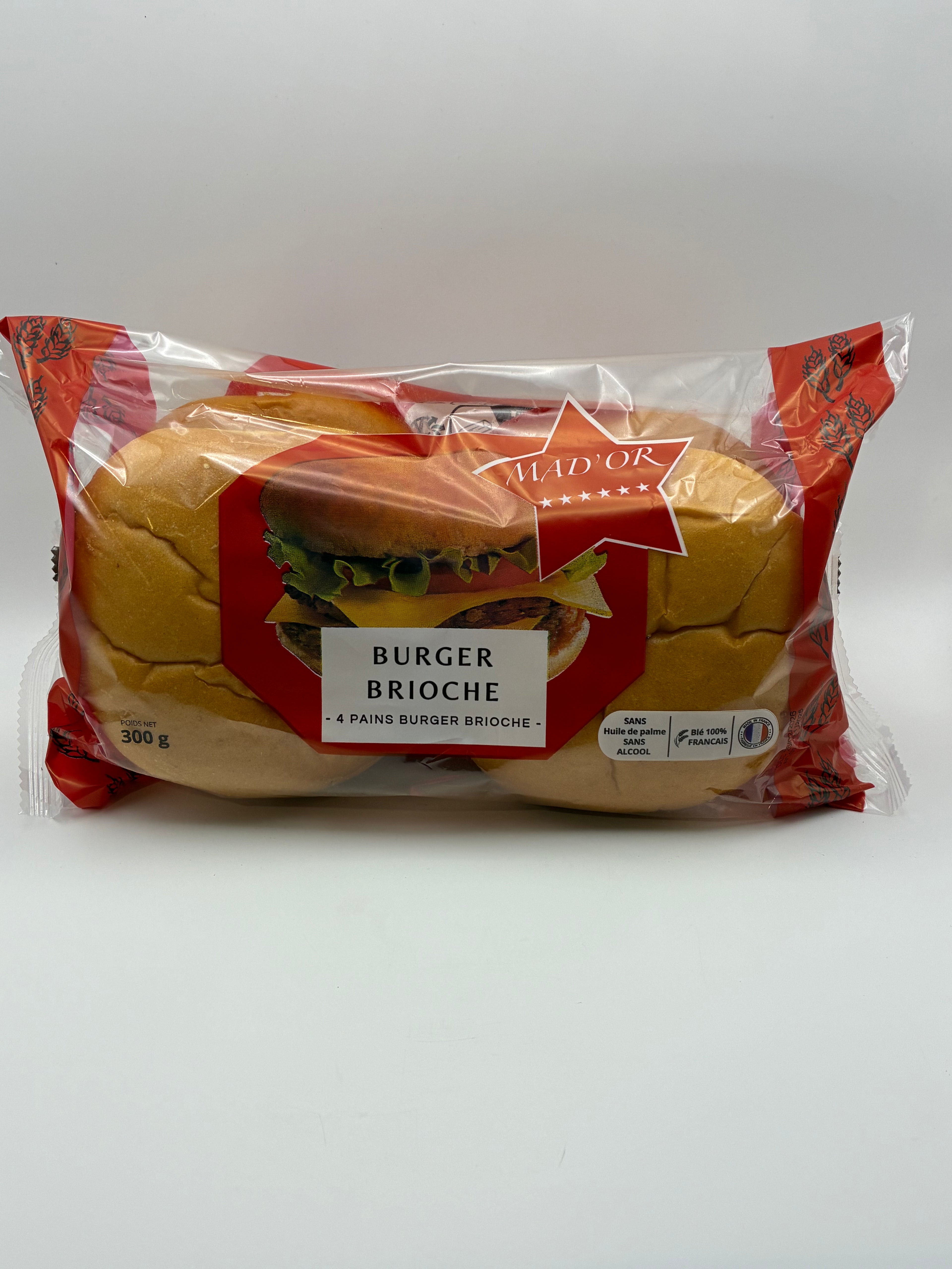 Pain Burger Brioché 6 Pains 330g – Mad’or