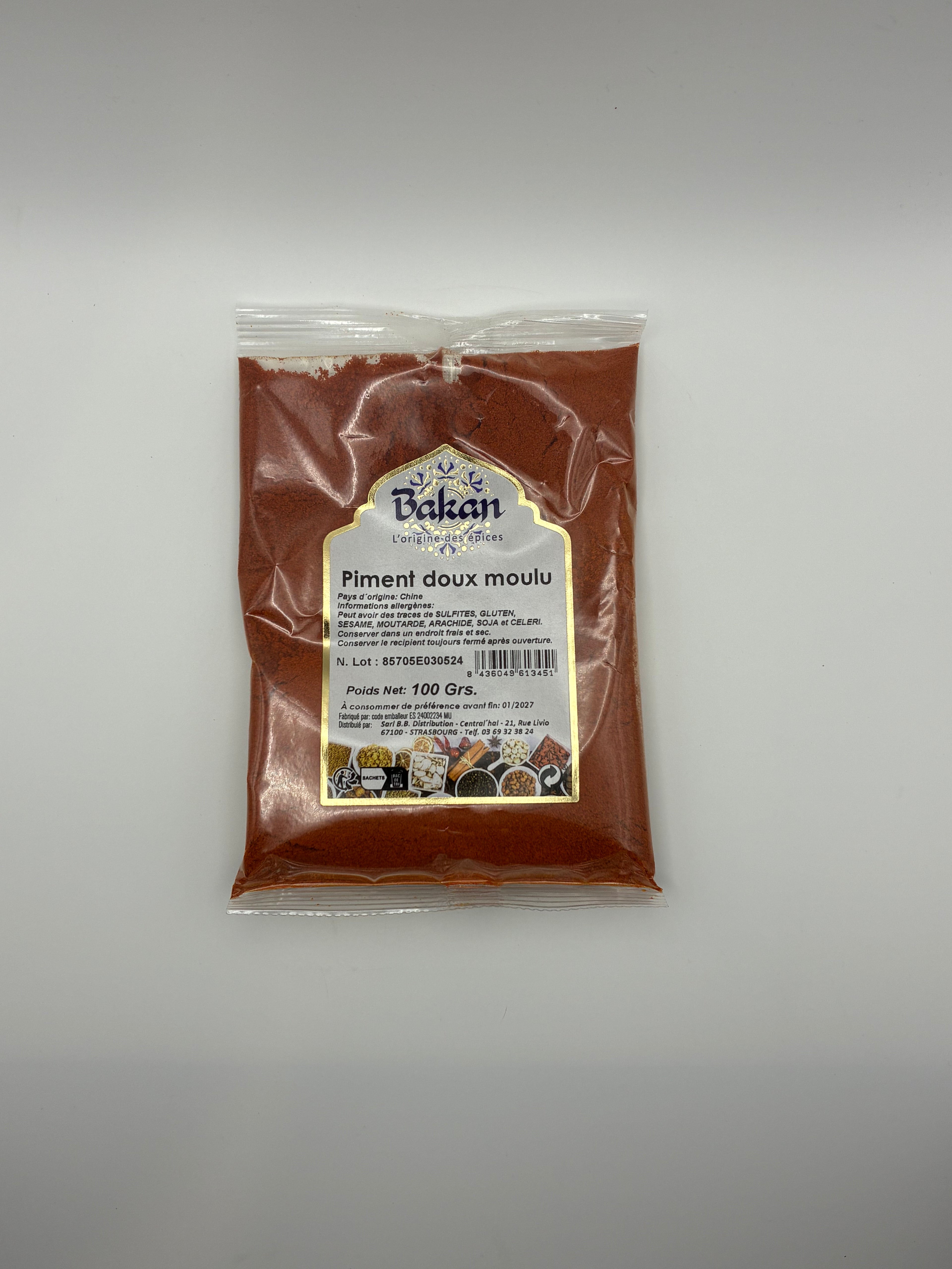 Piment Doux Moulu 100g