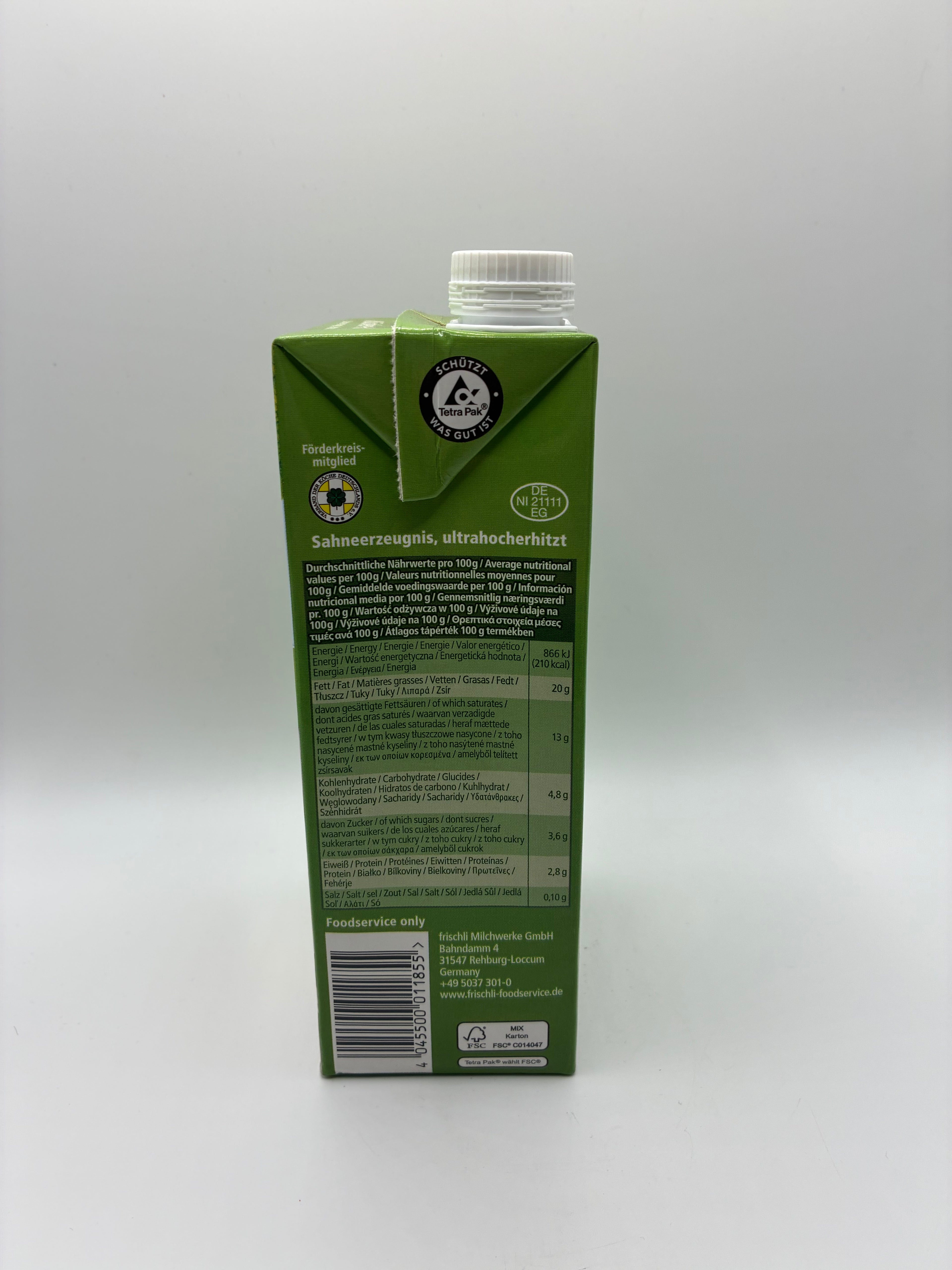 Crème Légère 20% MG 1L – Frischli