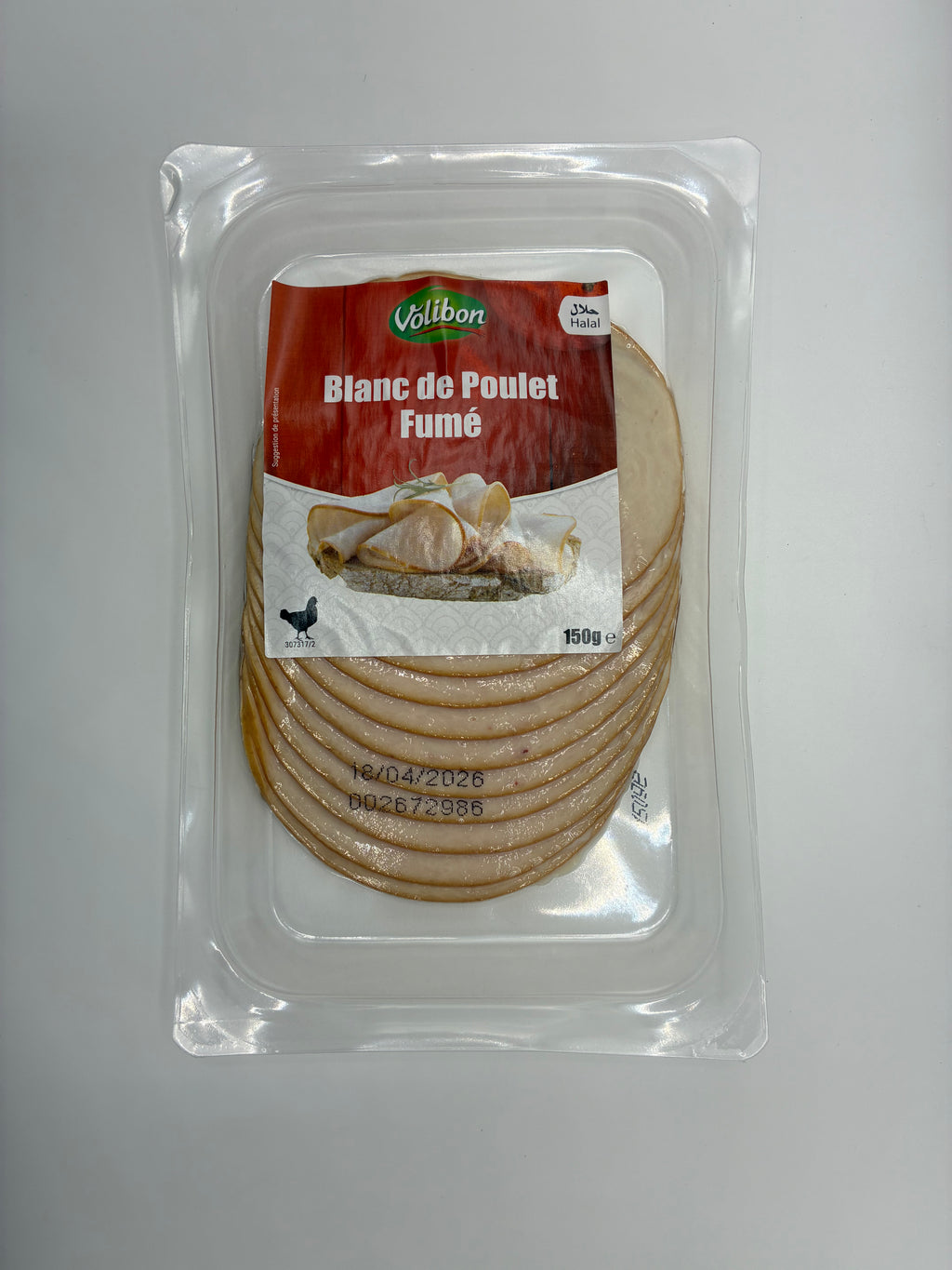 Blanc de Poulet Fumé Halal 150g – Volibon