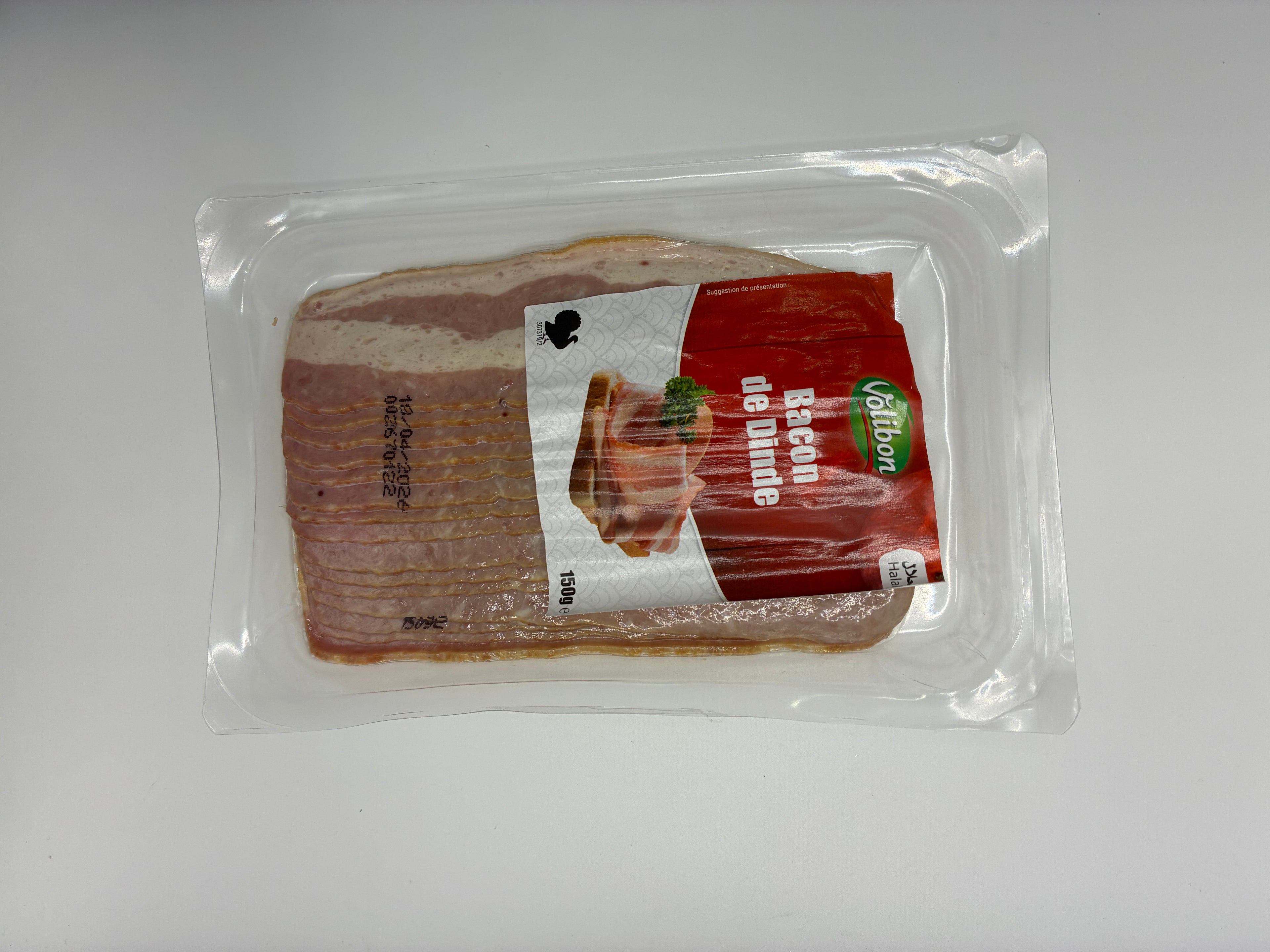Bacon de Dinde Halal 150g – Volibon