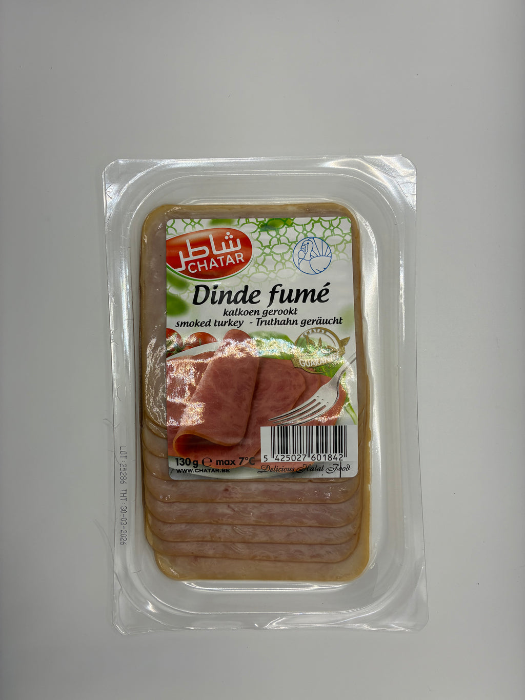 Dinde Fumée Halal 130g – Chatar