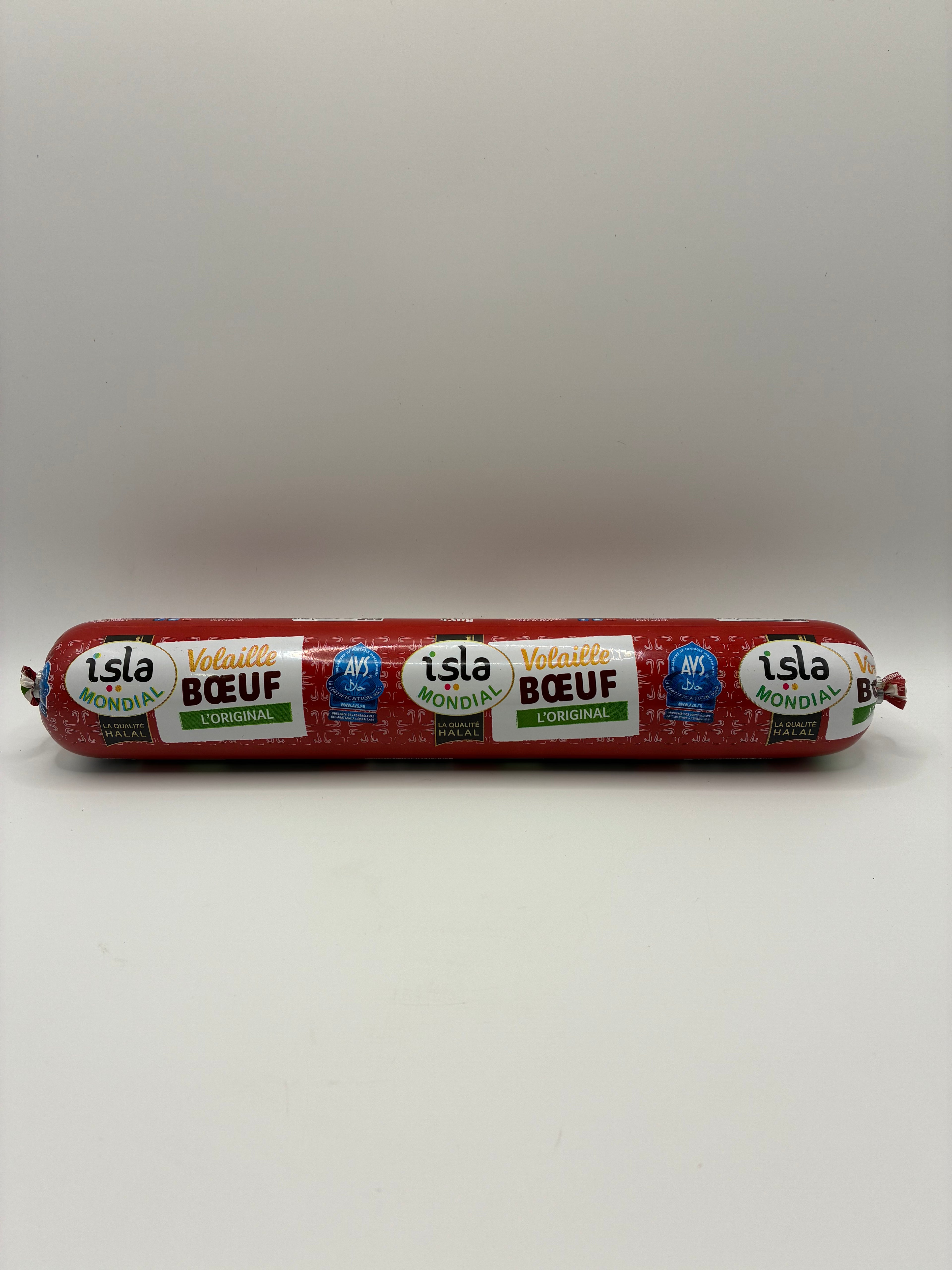 Saucisson Volailles &amp; Bœuf Halal 430g – Isla Mondial AVS