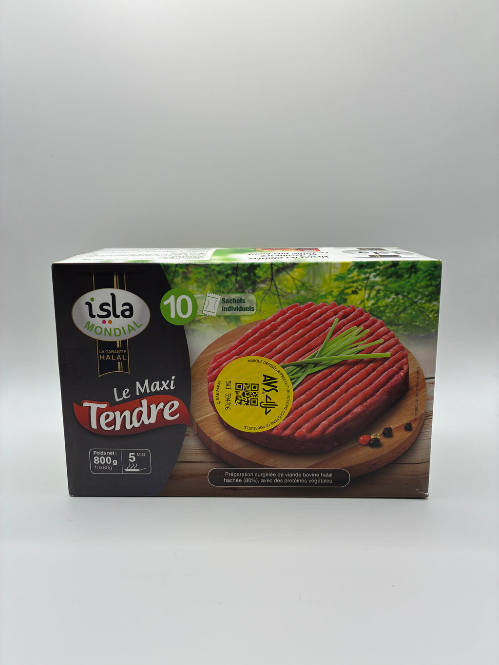 Burger Maxi Tendre 10 x 80g – Isla Mondial Halal AVS