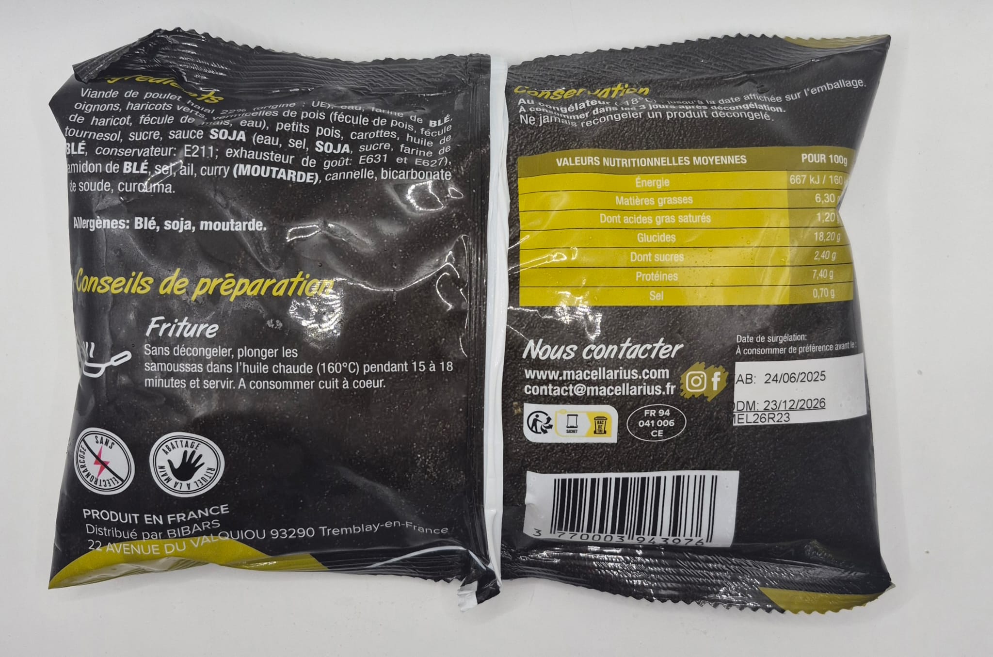 Samoussa au Poulet 400g – Macellarius Halal AVS