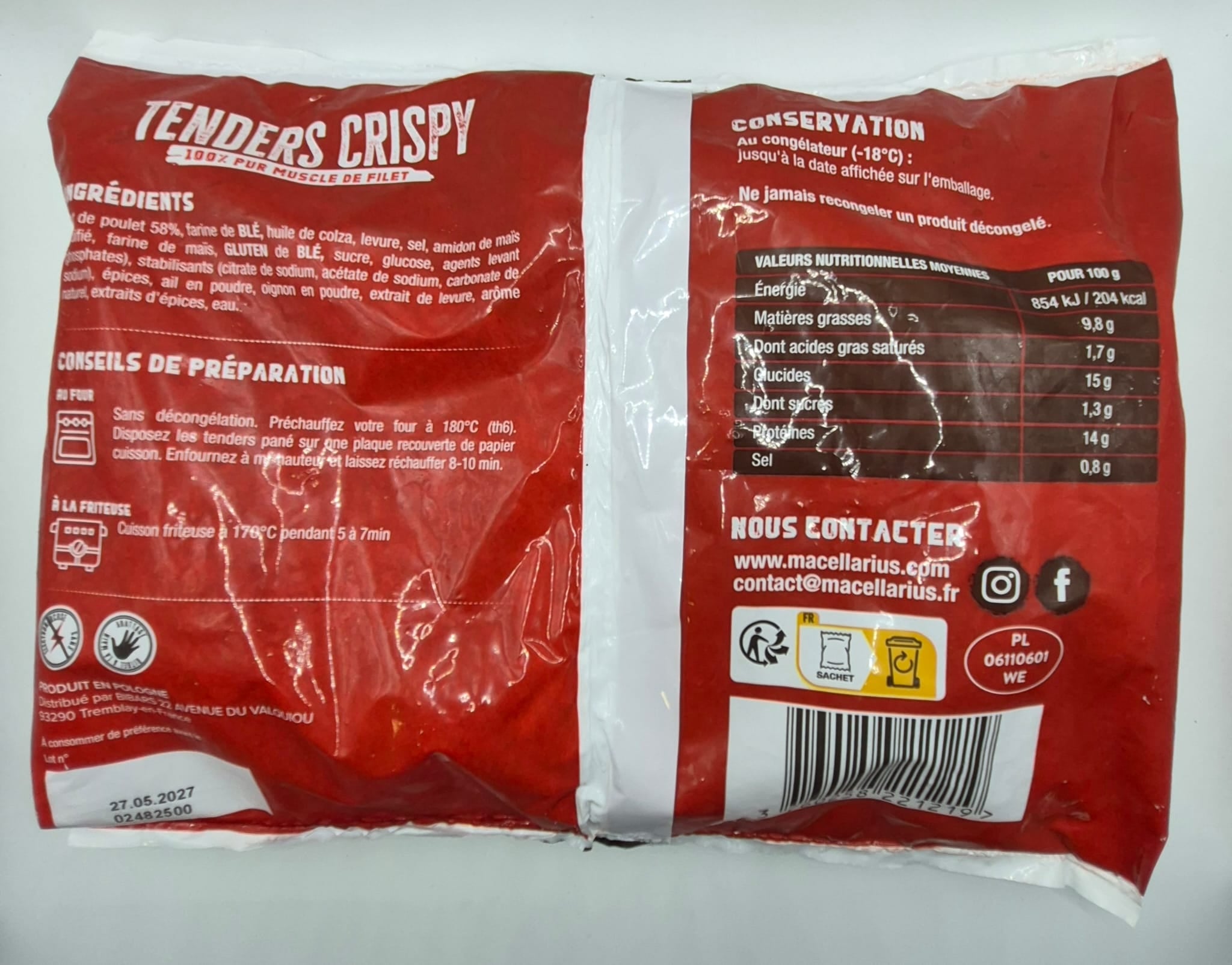 Tenders Crispy KFC 800g – Macellarius Halal AVS