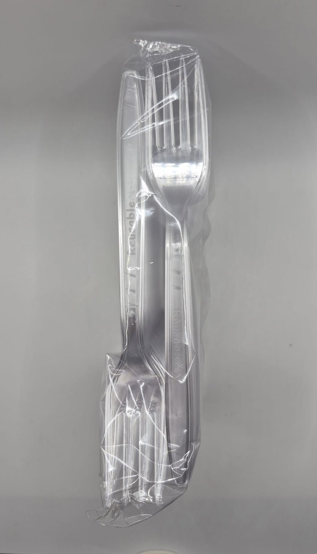 Fourchettes réutilisables en plastique (x100)