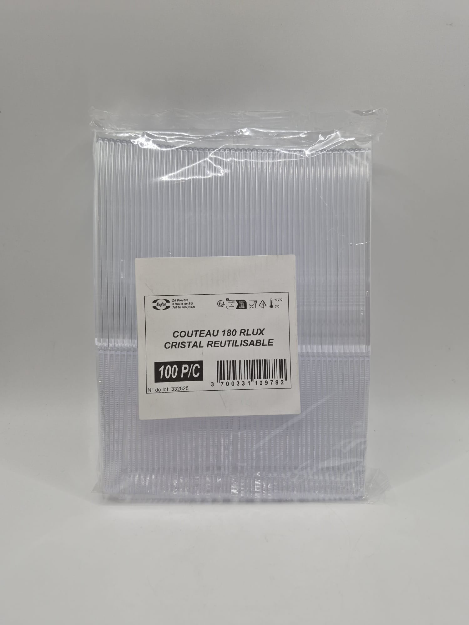 Couteaux réutilisables en plastique (x100)