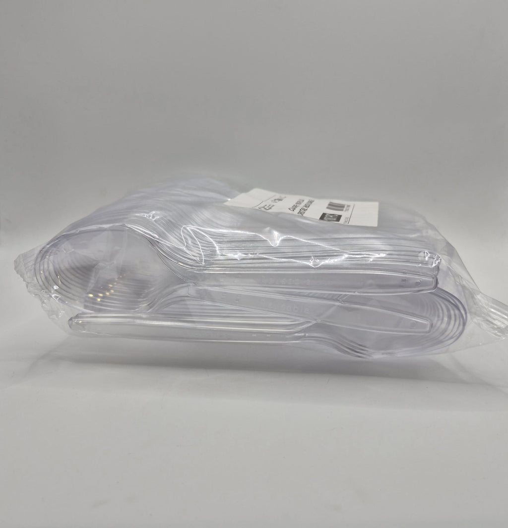 Cuillères à soupe réutilisables en plastique (x100)