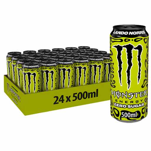 Monster Energy Lando Norris Zero Sugar – Pack de 24 × 50 cl