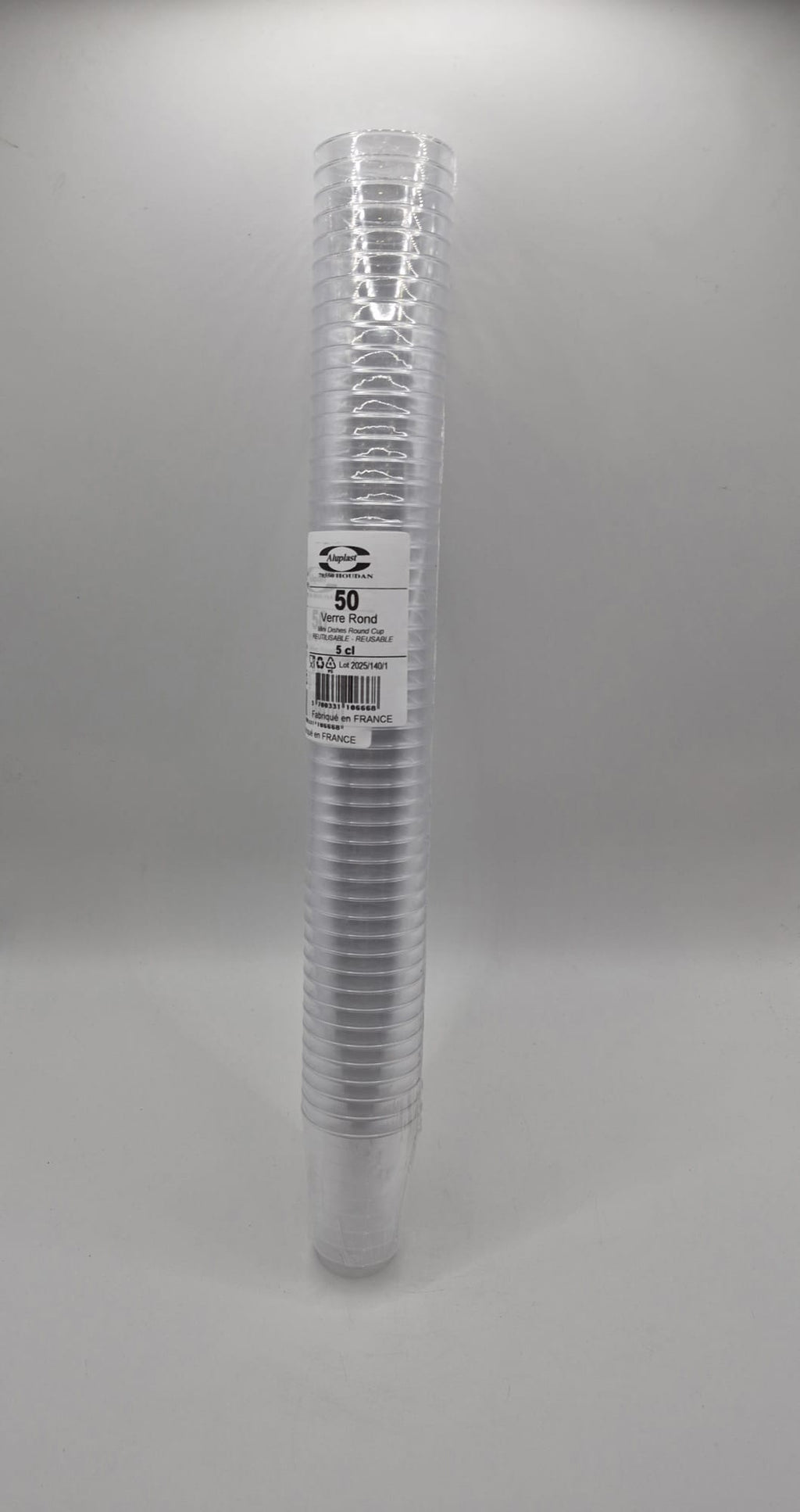 Verres ronds en plastique 5 cl