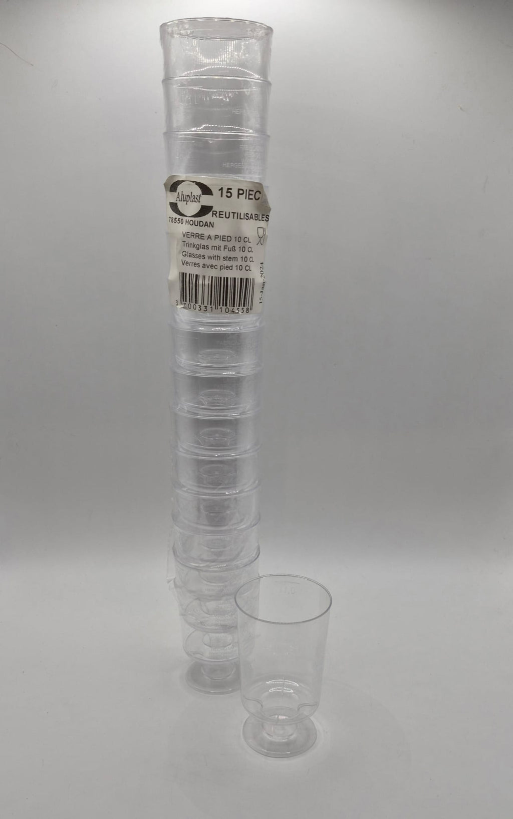 Verres à pied 10 cl (x15)