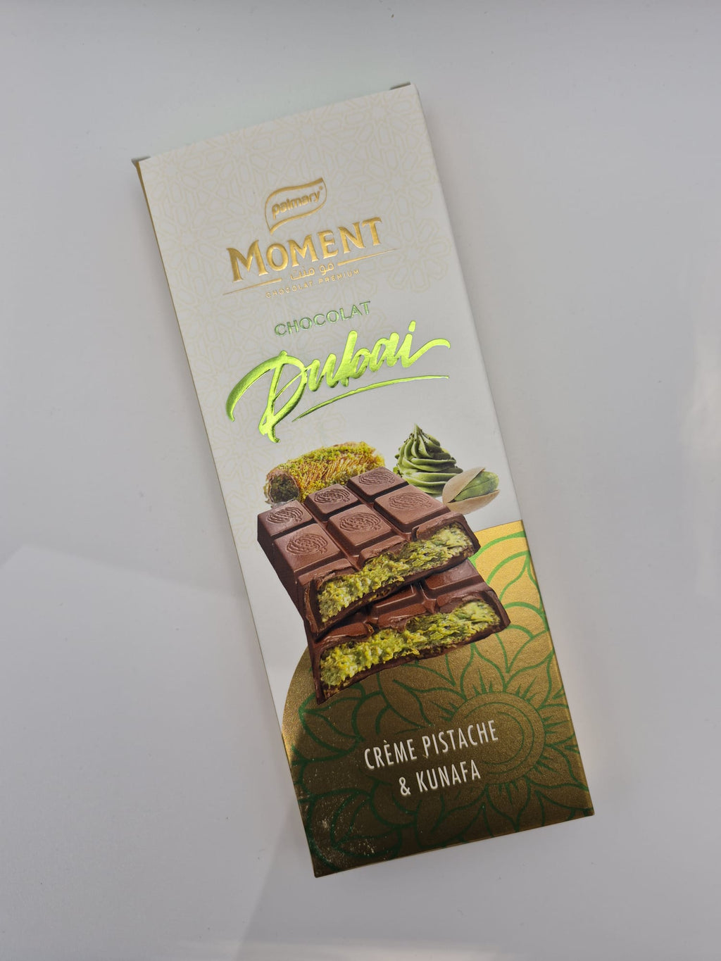 Chocolat de Dubaï Kunafa & Pistache 100g – Moment