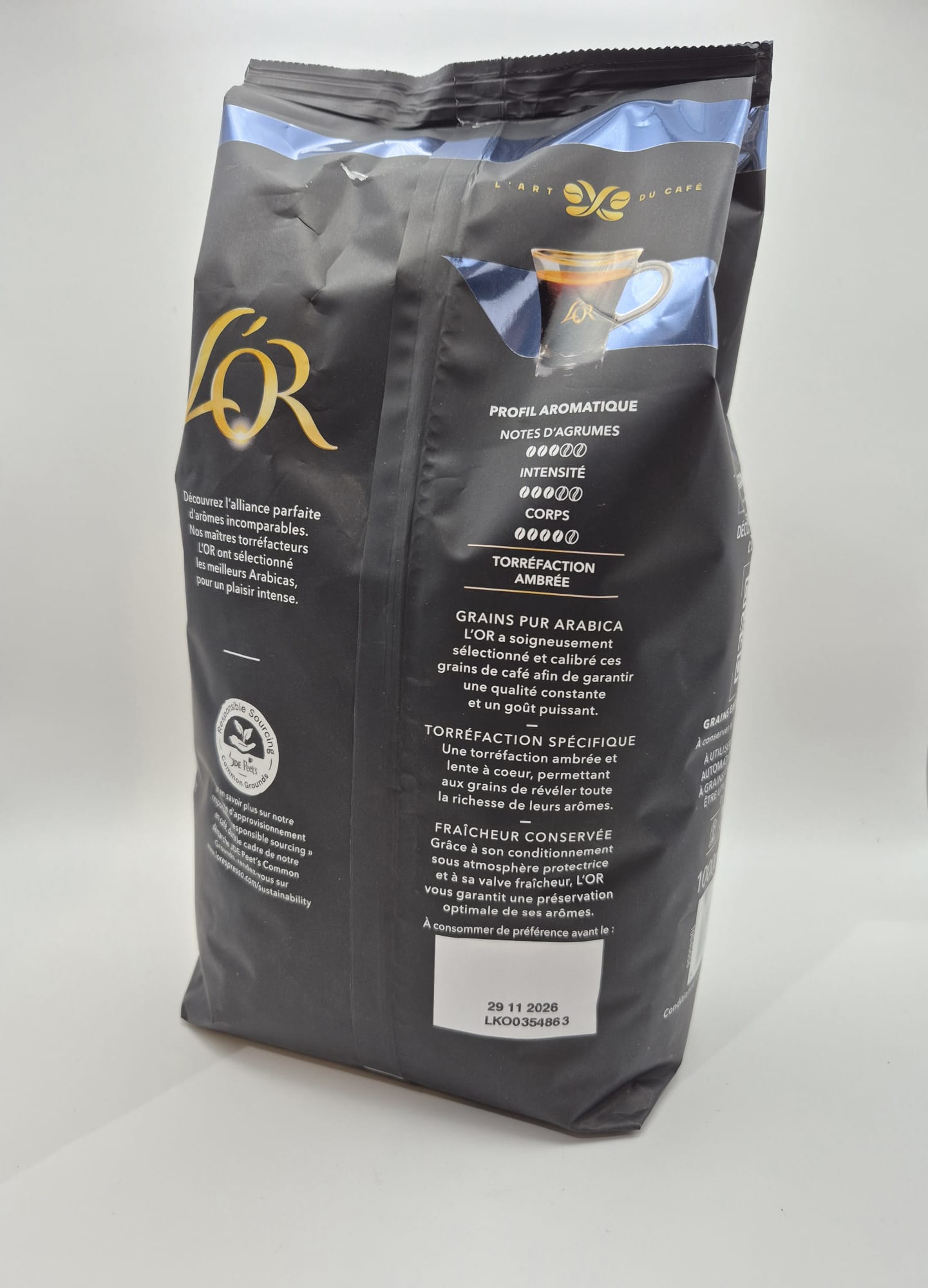 Café en Grains L’OR Maxi Format 1kg – Intensité 6