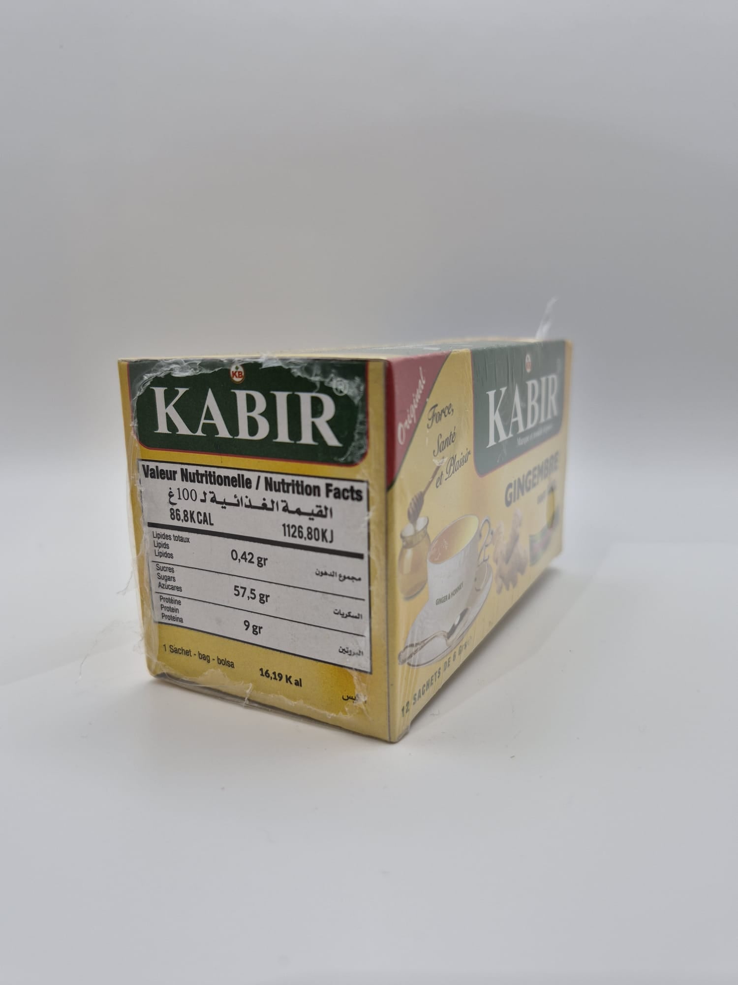 Tisane Gingembre Miel 12 x 6g – Kabir