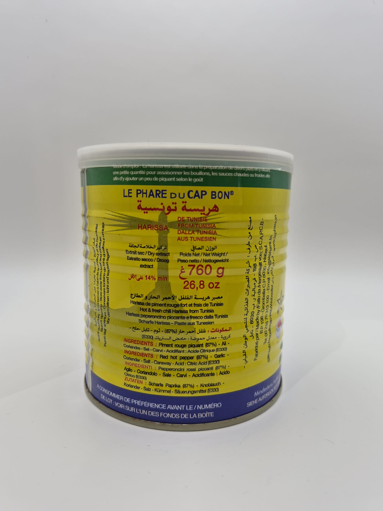 Harissa 760g – Le Phare du Cap Bon