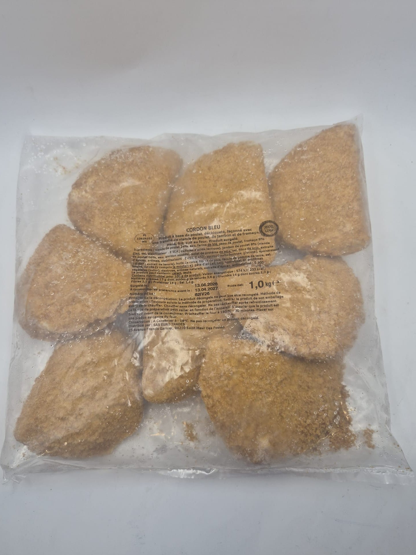 Cordon Bleu Chicken 1kg – Factory Halal