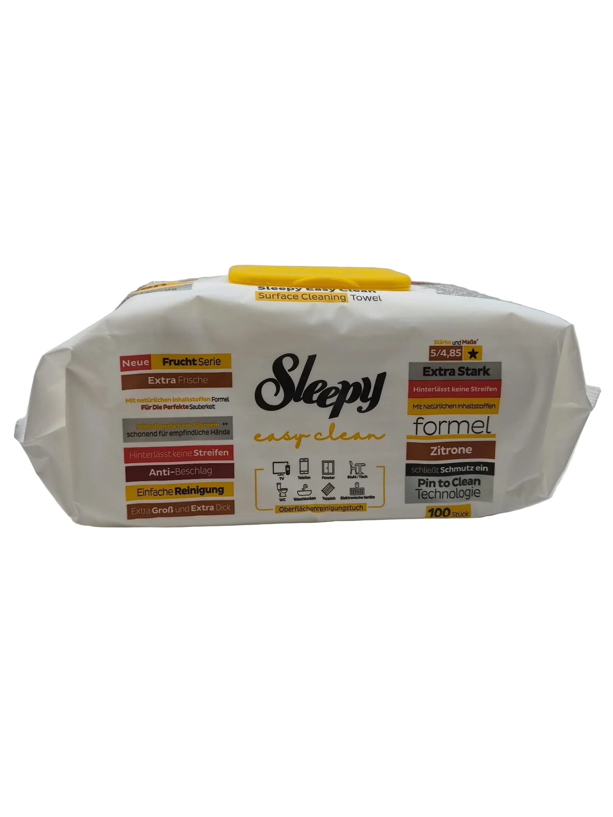 Lingettes Multi-Surfaces Citron x100 – Sleepy