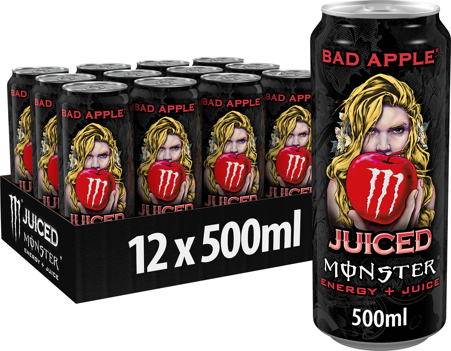 Monster Energy Juiced Bad Apple 50cl – Pack de 12