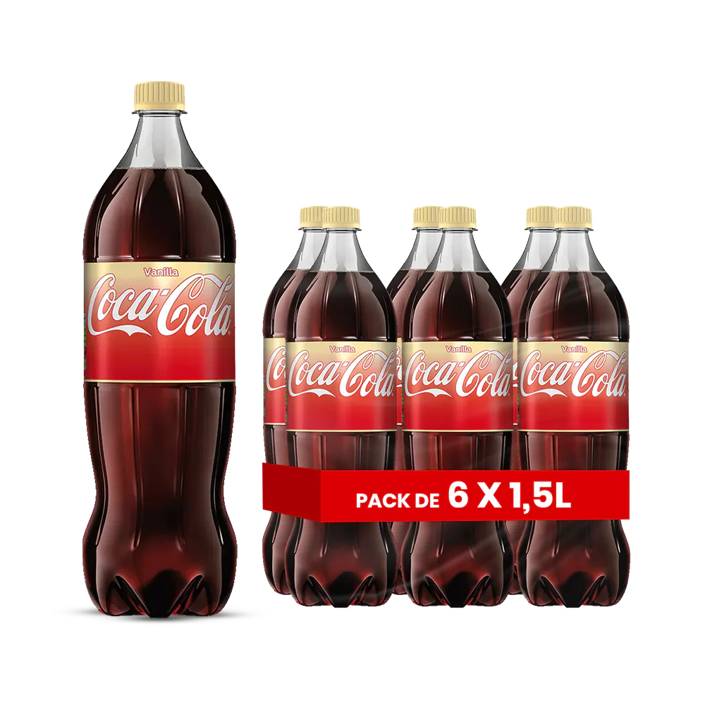 Coca-Cola Vanille 1,5L – Pack de 6