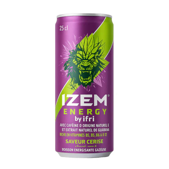 IZEM Energy Drink Cerise 25cl – Pack de 6