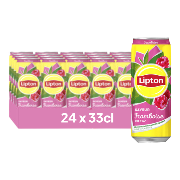 Lipton Framboise 33cl – Pack de 24