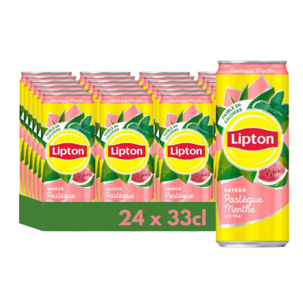 Lipton Pastèque Menthe 33cl – Pack de 24