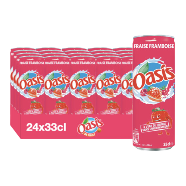 Oasis Fraise Framboise 33cl – Pack de 24
